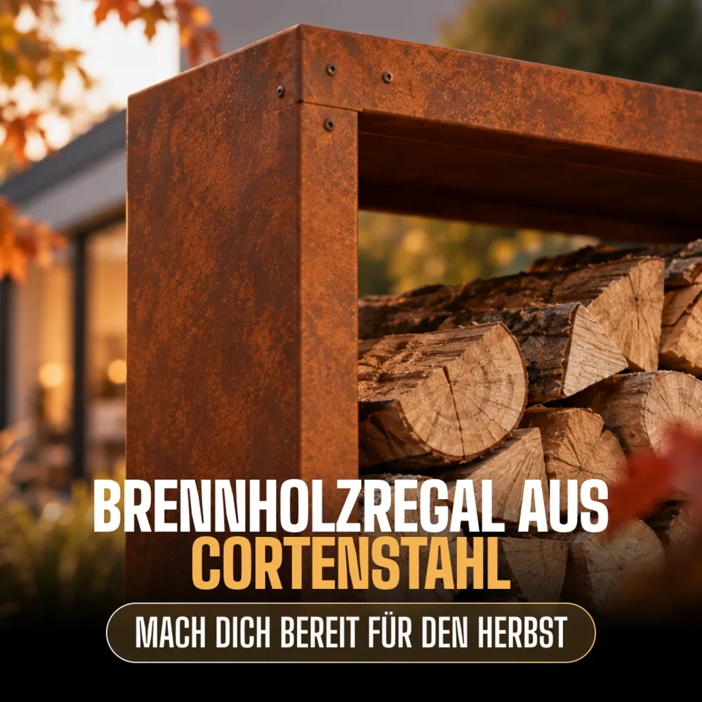 MySteel Werbemotiv „Cortenstahl Pflanztrog“ in der Sprachfassung Deutsch
